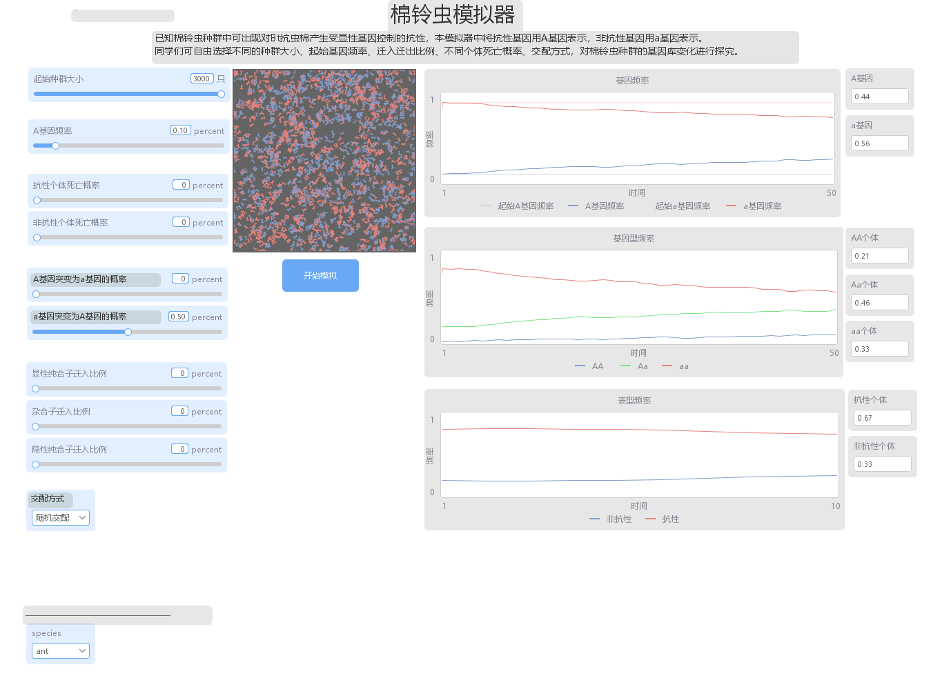 棉铃虫模拟器-遗传平衡模型 preview image